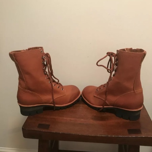 FP Jeffrey Campbell Lucca Lace Up brown boots 7, 9 - Picture 3 of 14